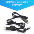 USB Power Boost Line DC 5V To DV 5V/9V/12V Step Up Module USB Converter Adapter Cable 2.1x5.5mm Plug for Arduino WIFI.