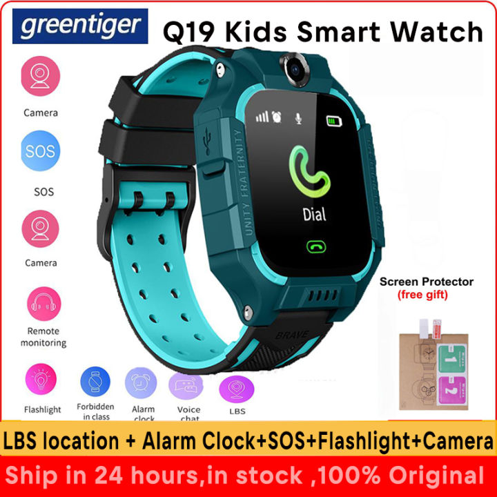 New Q19 2G Kids Smart Phone Watch LBS Position Camera SOS PK Q29 Q15 Q12 Baby Phone Children Smartwatch for Boys Girls Gifts