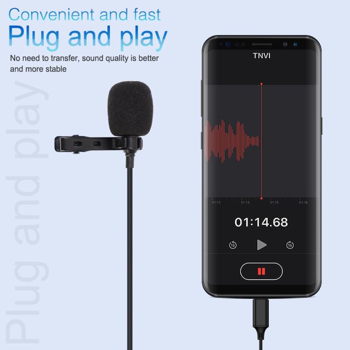 1.5m%20Omnidirectional%20Metal%20Microphone%20Type%20C%20Jack%20Lavalier%20Tie%20Clip%20Microphone%20Mini%20Audio%20Mic%20for%20Computer%20%20%20Black%20-%20Image%204