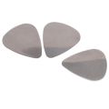 6x Stainless Steel Guitar Picks - Silver. 