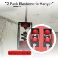 Elastomeric Hanger - Spring Vibration Isolator - Anti Vibration Ceiling Suspended Mounted - Studio, Home Theater (2 Pack). 