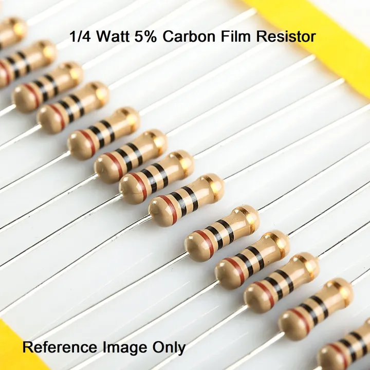 50Pcs-%2020%20Ohm%20Resistor%205%25%2020%20Ohm%20Carbon%20Film%2020%20Ohm%20Resistors%201/4W%20Resistance%200.25%20Watt%205%25%20Tolerance%20Fixed%20Resistors%202%20Pin%20Leads%20-%20Image%208