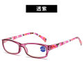New product package flower reading glasses, women's elegant fashion cool talk reading glasses, middle-aged and elderly high-definition reading glasses.