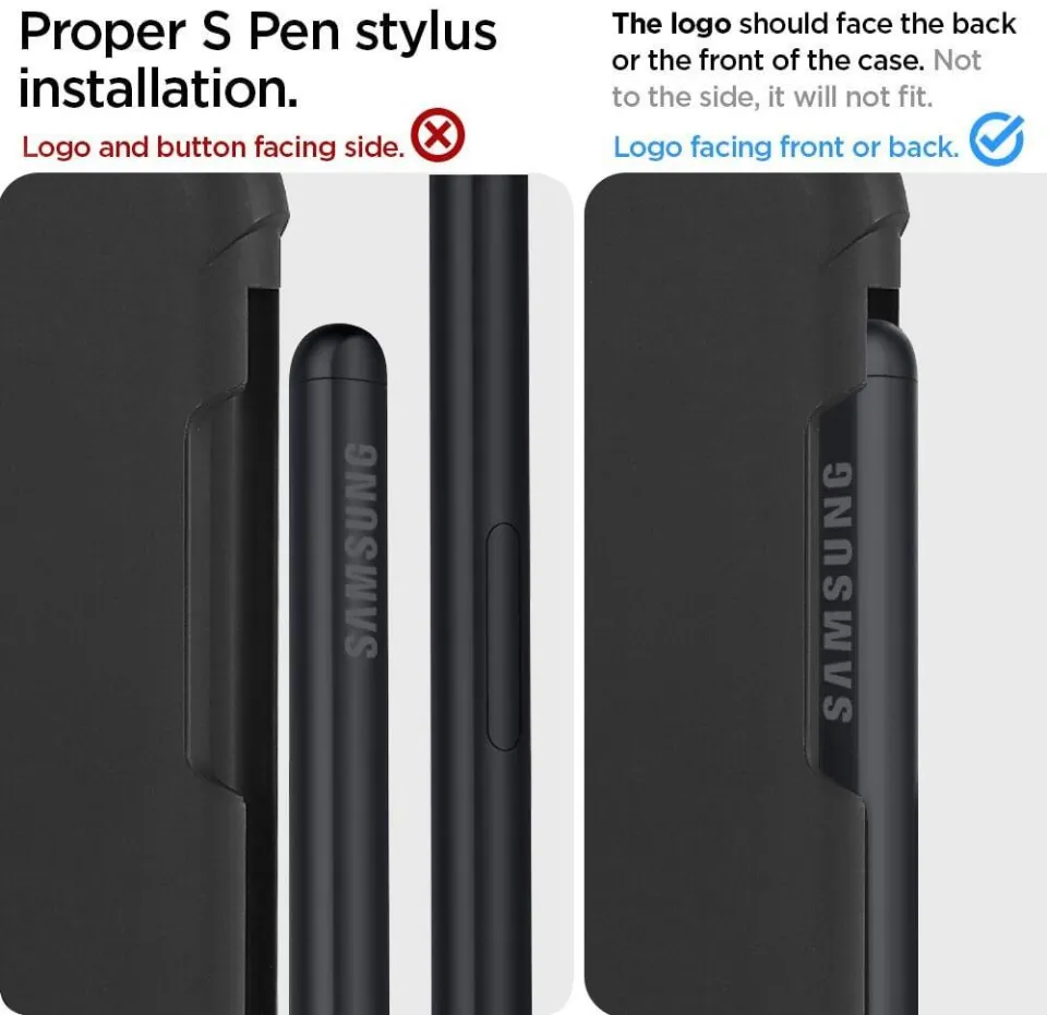 For Samsung Galaxy S21 Ultra 5G Case with Pen Holder Matte TPU