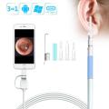 Otoscope Ear Endoscope , 1.3 Megapixels 720P HD Ear Scope Inspection Camera, 3 In 1 USB Ear Digital Endoscope Earwax Cleansing Tool With 6 LEDs For Micro USB,USB-C Android Phone,Windows MAC PC–6.5ft. 