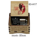 Anime Elfen Lied Wooden Music Box Lilium Song Silver Mechanical Boutique Wind Up Grilfriend Birthday Gift Home Decoration. 