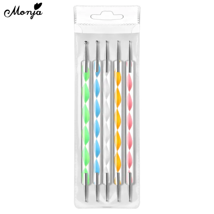 Monja%205Pcs/set%20Nail%20Art%20Dual%20End%20Dotting%20Pen%20Rhinestone%20Gem%20Jewelry%20Beads%20Sequins%20Pick%20Up%20Acrylic%20Gel%20Polish%20Polka%20Dot%20DIY%20Painting%20-%20Image%207