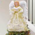 Treetop 12" Angel Figurine Christmas Ornament Lighted Christmas for Cafe.