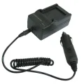Digital Camera Battery Charger for OLYMPUS Li-10B/ Li-12B/ DBL10(Black). 