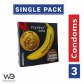Panther - Dotted Banana Flavored Condom - Single Pack - 3x1=3pcs. 