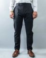 Men’s Black Straight Fit Formal Gurkha Pants. 