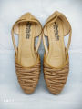 Premium Quality Soft Leather Half flat Full nagra Shoes Sandal For Women, less price nagra.