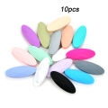 【Nice Day Toy Findings Store】LOFCA 10pcs Marquise Silicone Beads For DIY Teether Teething Necklace Free Food Grade Silicone Beads For Baby. 