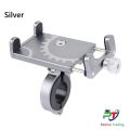 New Update Product Universal CNC Mobile Phone holder for Motorcycle, Bicycle-  Silver. 