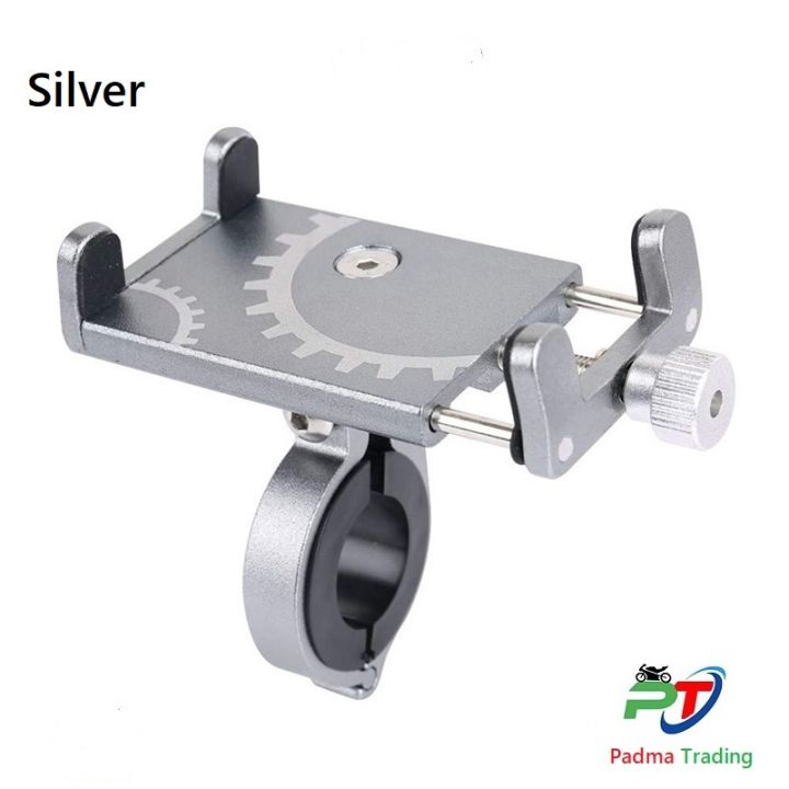 New%20Update%20Product%20Universal%20CNC%20Mobile%20Phone%20holder%20for%20Motorcycle,%20Bicycle-%20%20Silver%20-%20Image%202