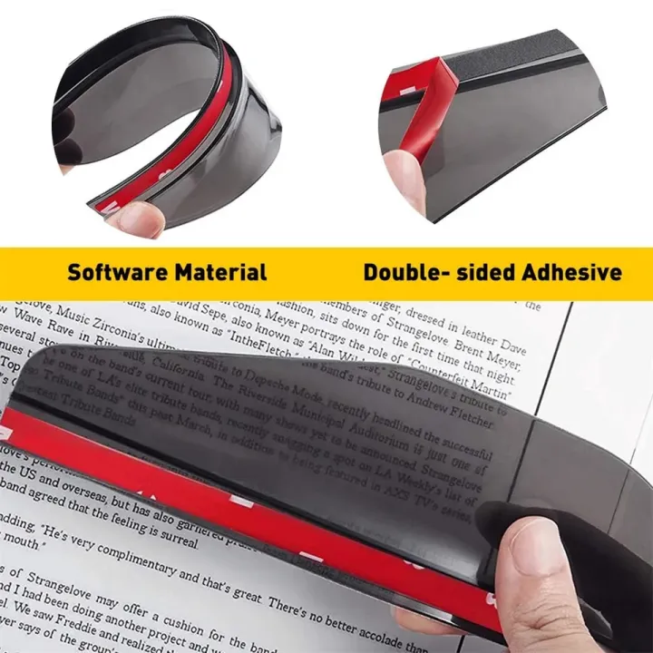2pcs%20Car%20Side%20Mirror%20Brown%20Sun%20Rain%20Board%20Flashing%20Waterproof%20Visor%20Rubber%20Guard%20-%20Image%204
