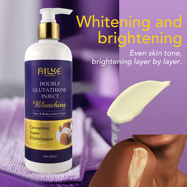 AILKE Whitening Cream, Glutathione Body Lotion for Brighter Skin, Reduce  Dark Spots, Black Spots, Moisturizing, Even Skin Tone