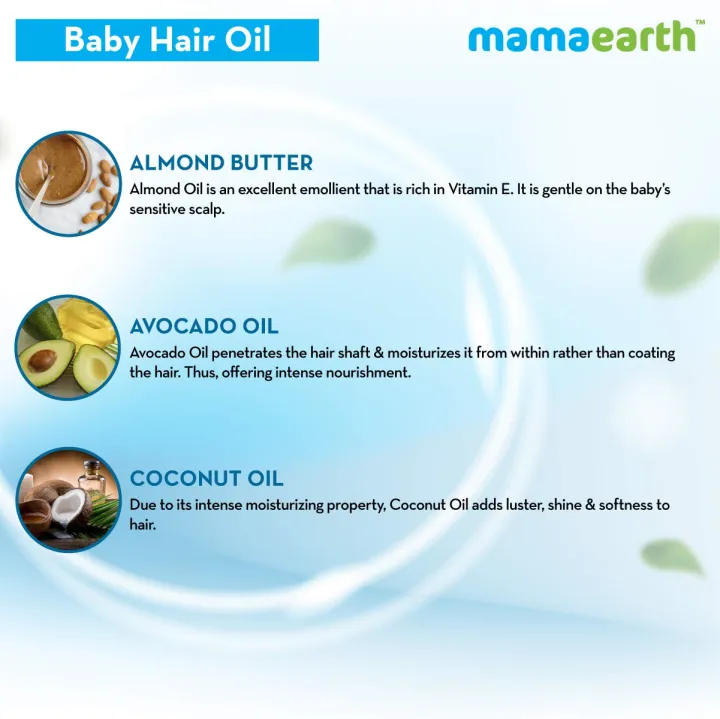 Mamaearth%20Nourishing%20Baby%20Hair%20Oil,%20with%20Almond%20&%20Avocado%20Oil%20-%20200%20ml%20-%20Image%203