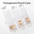 Transparent Pencil Case MUJIs Plastic Storage Box Kawaii Japan Frosted Simple Hard Stationery Office Kid School Student Gift. 