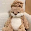 46cm Angry Rabbit Large Size Plush Toy Cute Animal Plushie Doll Kawaii Soft Stuffed Model Room Decor Birthday Gifts. 