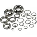 316 Stainless Steel Body Piercing Nose Ring Stud Earrings Spring Action Captive Bead Ring CBR 2G 4G 6G 8G 0G 00G Body Jewelry.