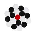 Carrom Coin & Boric Acid Powder- Black &White. 