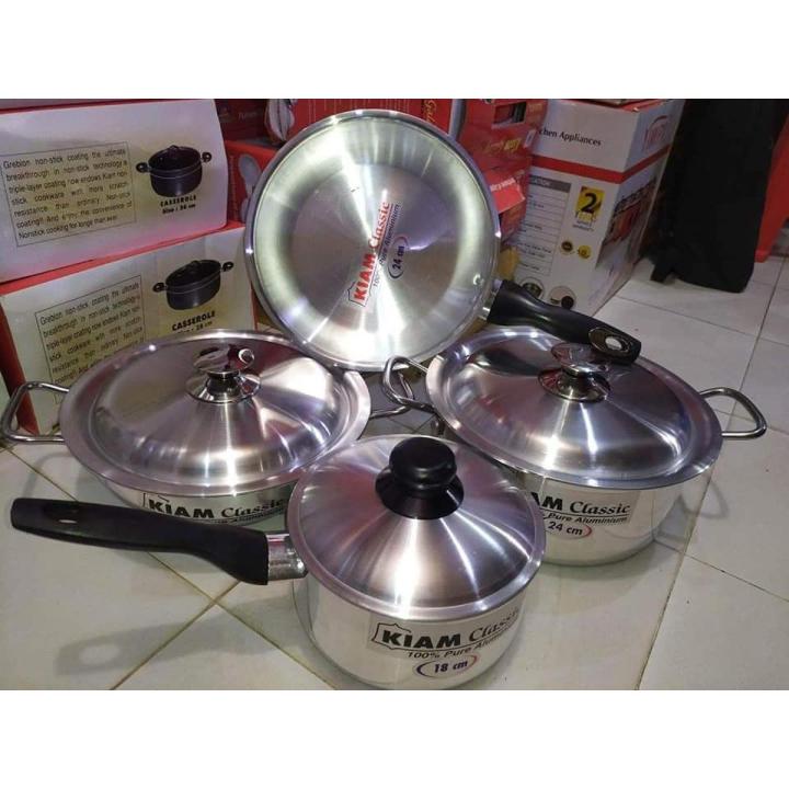 New%20Kiam%207-Piece%20Cookware%20Set%20Pure%20Aluminium%20-%20Includes%20Casserole-%20Fry%20Pan-%20Karai-%20Milk%20Pan-%20And%20Lids-%20Perfect%20For%20Home%20Use%20-%20Image%202