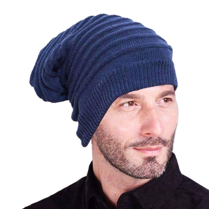 Black Woolen Winter Cap For Men(Null) - Cap For Men - Cap