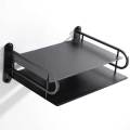Metal Wifi Router Stand Shelf Double Layer Wall Mounted Shelf Home decorator. 
