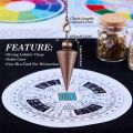 Copper Metal Pendulum for Dowsing Divination Energy Work Meditation Scrying Witchcraft Pendulums Tool Spiritual Pendulos X092. 
