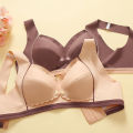 Breastfeeding bra, one piece, without steel ring, thin front buckle, adjustable feeding, gathering, breathable sleep bra for women. 