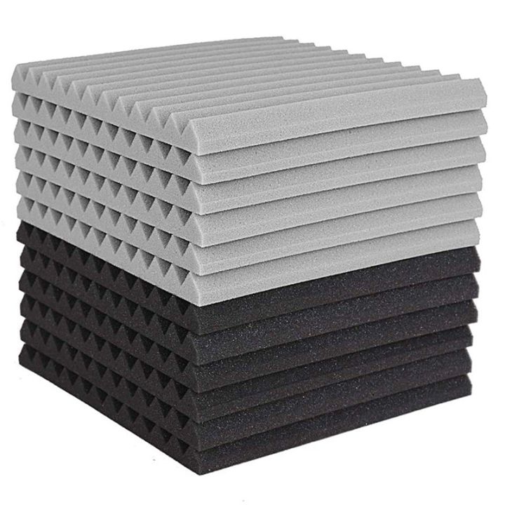 12%20Pcs%20Acoustic%20Foam%20d,Studio%20Wedge%20Tile,Acoustic%20Foam%20Soundproof%20Pyramid%20Studio%20Treatment%20Wall%20Panel%202.5X30X30cm%20-%20Image%202