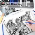 KALOUR PDAS Drawing Sketching Pencil Set, 36 Pro Art Pencil Kit, 12 Graphite Pencils (8B-5H), Black & White Charcoal Pencils, Charcoal Sticks, Stumps, Eraser, Sharpener, Tutorial, Art Supplies.