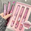 3Pcs/Set Gege Bear Garden Pink Rabbit Solid Lip Gloss Moisturizing Watery Colored Lip Balm Long-lasting and Tender Lip Balm.