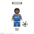 G0163 Benzema Neymar Haaland Mbappe Ronaldo Messi World Football Player Building Block Figure Toy 8pcs/set.