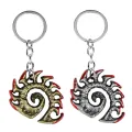 Game StarCraft Keychain Wings of Liberty Terran Zerg Protoss Metal Keyring Key Chains Charm Charm Key Rings chaveiro Llavero. 