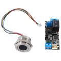 Nax K202 Dc12V Low Power Fingerprint Control Board + R503 Fingerprint Module Round Fingerprint Recognition Module. 