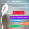 Smart Voice Control LED Light for Laptop Night Light USB  Artificial Intelligent Lamp with 3 Color 16 LED Light | 360˚ Adjustable | Brightness Control | Suitable for Book Reading, Work. 