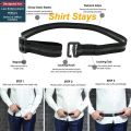 【DATA FROG Global MALL】(NEW) New Shirt Remains Tuck Universal Adjustable Elastic Shirt Holder Garter Belts For Men Bussiness Use. 