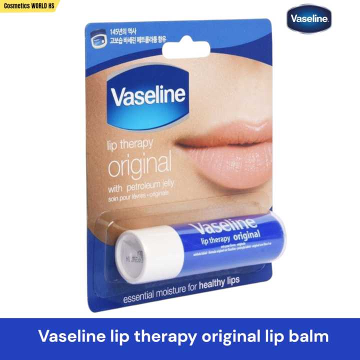 VASELINE Lip Therapy Original with Petroleum Jelly 4.8g - Lip Balm