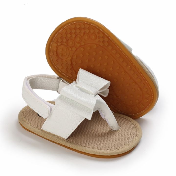 Baby Girls Anti Slip Sole Bow Pre-Walking Summer Toddler Sandals (6 - 18 months) for yours Kids Smile