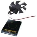 BLACK 12V INDUCTION BURNER Cooling Fan DC 12V Motor 100mm Blade Diameter With 2 Pin Short Cables For Induction Burner Cooker Heatsinks Cooling Fan. 