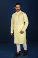 Stylish And Fashionable Peyaj Cotton Panjabi For Men - কাপল ড্রেস শাড়ি.