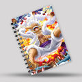 One Piece Luffy Gear 5 double Spiral A5 Matte Finish Front and Back wallpaper Print Classic Plain Notebook 140 Pages.