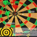Magnet Dart Board Game for Kids, Double Sided Magnet Dart Board with Darts, Size- 12 Inches (Multicolor). 