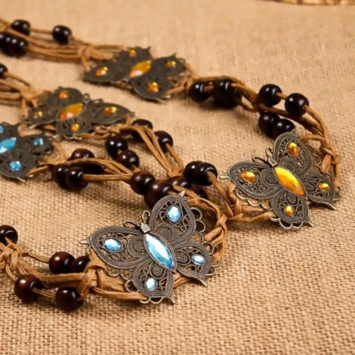 Bohemian%20Style%20Butterfly%20Rhinestone%20Woven%20Belt%20Handmade%20Wooden%20Bead%20Women's%20Belt%20Casual%20Vacation%20Style%20Waist%20Rope%20-%20Image%208