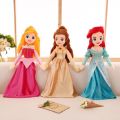 55/65cm Disney Sleeping Beauty Snow White Mermaid Bell Princess Cinderella Kawaii Plush Toy Doll Toys For Children Girls Gifts.