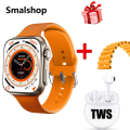 Smalshop 2023 NEW I8 Ultra Series 8 Smart Watch Big 2.0 HD Screen TWS Bluetooth Headset Watch 2 In1 Heart Rate Monitor Fitness Smartwatch for.