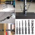 Drilling Tools Tap Drill Bits Screw Machine HSS Titanium Plated Shank Tap Drill Bits Hex Shank Tap Drill Bit.