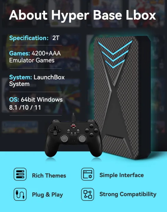 Launchbox%202T%20Game%20Hard%20Drive%20Disk%20for%20PS4/PS3/PS2/Wii/WiiU/GAMECUBE%20etc%20with%204200+%203D/PC%20Games%20Portable%20Game%20Console%20For%20Laptop%20-%20Image%202